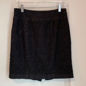 Banana Republic Stretch Denim Mini Skirt Back Zip SIZE 6 EUC
